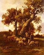 unknow artist Sheep 088 France oil painting artist
